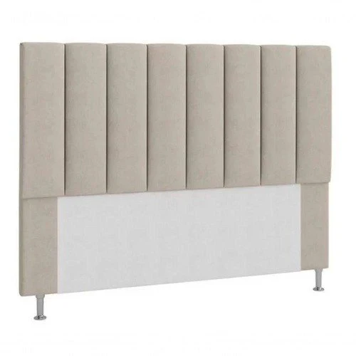 cabeceira estofada cama box casal 140 cm bege