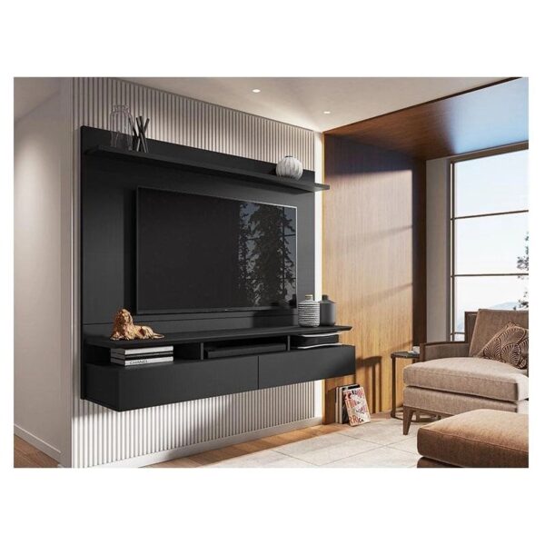 painel para tv home suspenso noruega preto