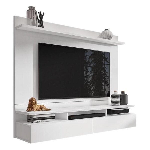 painel para tv home suspenso noruega branco